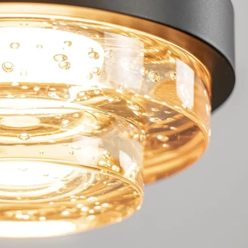 Straluma Sfeervolle 5-lichts hanglamp zwart/champagne inclusief LED> Hanglampen|Eettafellampen