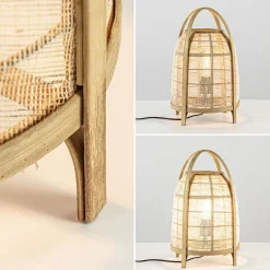 Straluma Sfeervolle tafellamp Jacinto naturel Light and Living></noscript> Tafellampen|Light and Living
