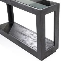 Straluma Sidetable Liam 120x35x75 cm - zwart></noscript> Sidetables