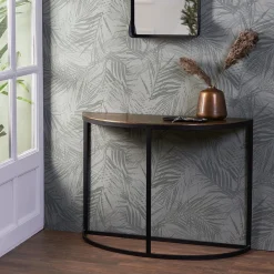 Straluma Sidetable Peto antiek brons met zwart 100x42x76 cm></noscript> Light and Living|Sidetables