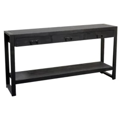 Straluma Sidetable zwart 150x35x76cm> Sidetables
