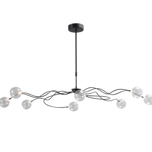 Straluma Sierlijke LED hanglamp met helder glas dimbaar> Hanglampen|Eettafellampen