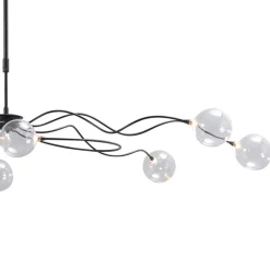 Straluma Sierlijke LED hanglamp met helder glas dimbaar> Hanglampen|Eettafellampen
