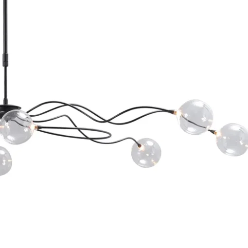 Straluma Sierlijke LED hanglamp met helder glas dimbaar> Hanglampen|Eettafellampen
