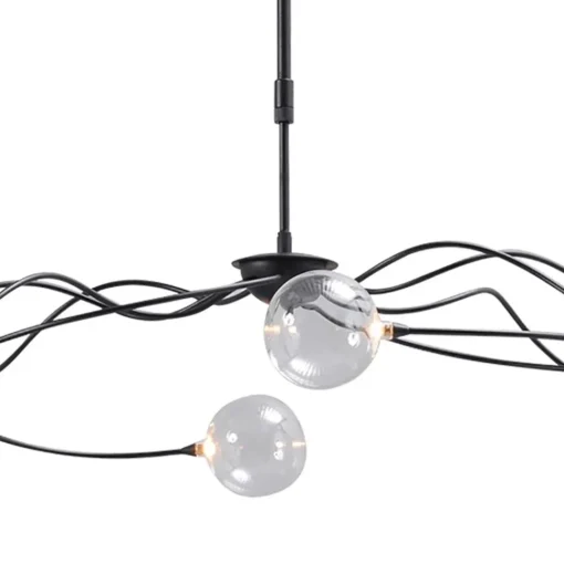 Straluma Sierlijke LED hanglamp met helder glas dimbaar> Hanglampen|Eettafellampen