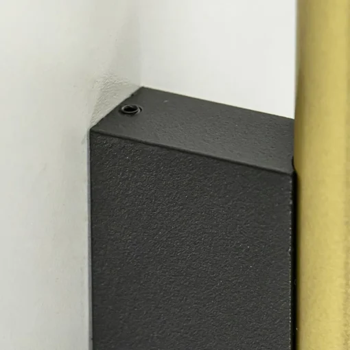 Straluma Smalle wandlamp cilinder zwart met solid brass> Woonkamerlampen|Slaapkamerlampen