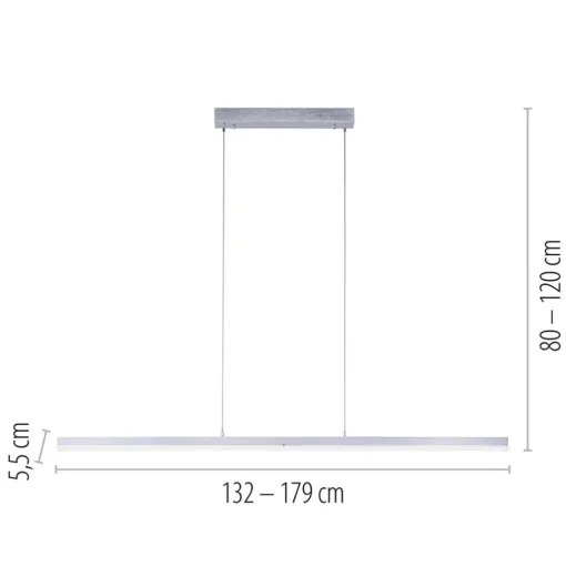 Straluma Smart hanglamp balk verstelbaar aluminium> Hanglampen|Smart lampen