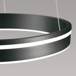 Straluma Smart hanglamp ring groot antraciet> Hanglampen|Smart lampen