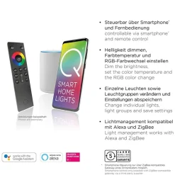 Straluma Smart plafondlamp met lens antraciet></noscript> Plafondlampen|Smart lampen