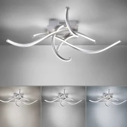 Straluma Smart plafondlamp spiraal nikkel modern> Plafondlampen|Smart lampen