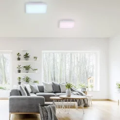 Straluma Smart plafondlamp square wit dimbaar></noscript> Plafondlampen|Smart lampen