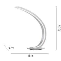 Straluma Smart tafellamp boog aluminium met LED></noscript> Tafellampen|Smart lampen