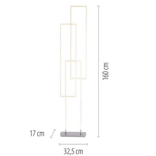 Straluma Smart vloerlamp rechthoeken aluminium> Vloerlampen|Smart lampen