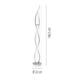 Straluma Smart vloerlamp spiraal 2-lichts nikkel></noscript> Vloerlampen|Smart lampen