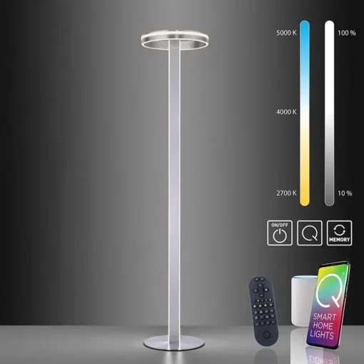 Straluma Smart vloerlamp staal met dimbaar LED> Vloerlampen|Smart lampen