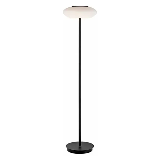 Straluma Smart vloerlamp zwart met wit glas dimbaar> Vloerlampen|Smart lampen