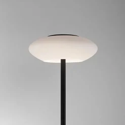 Straluma Smart vloerlamp zwart met wit glas dimbaar></noscript> Vloerlampen|Smart lampen