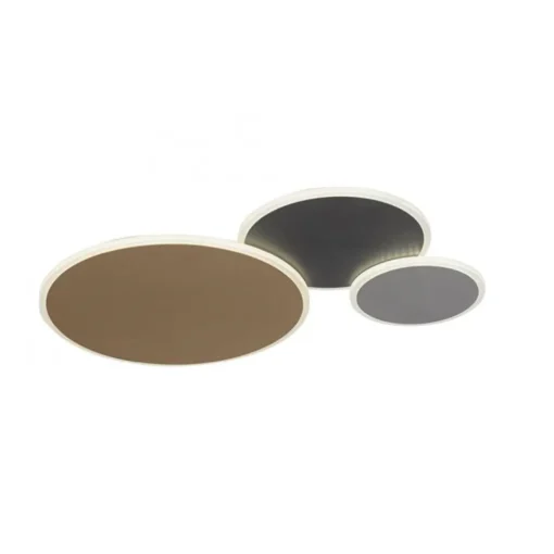 Straluma Smart wand/plafondlamp ringen goud/grijs dimbaar> Plafondlampen|Wandlampen