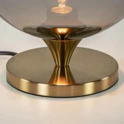 Straluma Smoke glazen tafellamp met gouden voet></noscript> Tafellampen|Luxe Verlichting