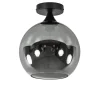 Straluma Smoke/titanium plafondlamp 25 cm met zwart> Plafondlampen|Luxe Verlichting