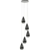 Straluma Smokey glazen vide-hanglamp chroom> Videverlichting|Pendel Lampen