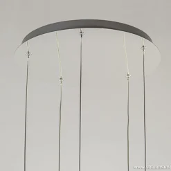 Straluma Smokey glazen vide-hanglamp chroom></noscript> Videverlichting|Pendel Lampen