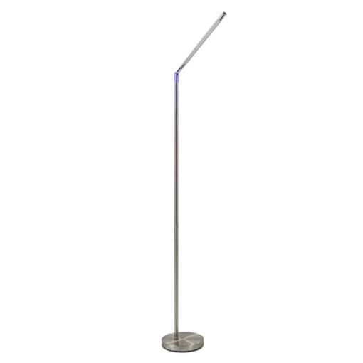 Straluma Staande leeslamp nikkel met dimmer> Vloerlampen|Leeslampen