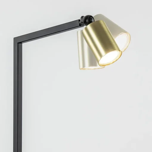 Straluma Staande leesspot Bounce zwart/goud> Leeslampen|Woonkamerlampen
