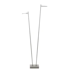 Straluma Staande vloerlamp led 2 lichts staal> Vloerlampen|Leeslampen