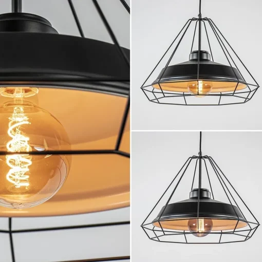 Straluma Stoere hanglamp industrieel/Scandinavisch mat zwart> Woonkamerlampen|Slaapkamerlampen