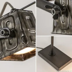 Straluma Stoere industriele tafel/bureaulamp black steel></noscript> Bureaulampen|Leeslampen