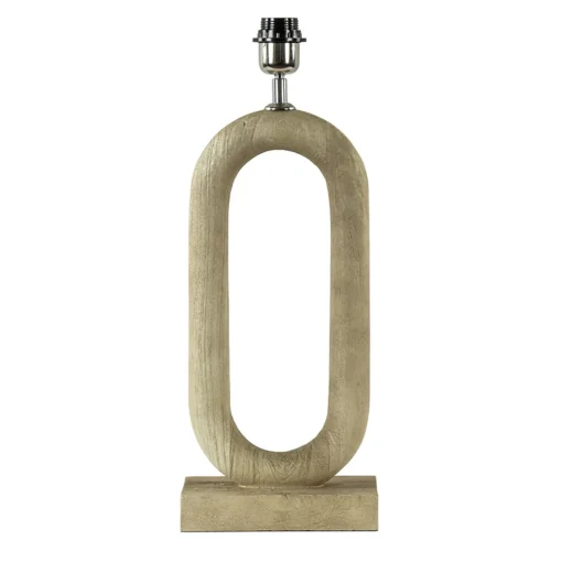 Straluma Stoere lampvoet hout naturel Light and Living> Tafellampen|Lampenvoeten