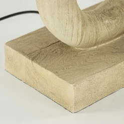 Straluma Stoere lampvoet hout naturel Light and Living></noscript> Tafellampen|Lampenvoeten