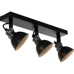 Straluma Stoere 3-lichts plafondspot GU10 inclusief LED> Plafondlampen|Opbouwspots