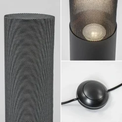 Straluma Stoere vloerlamp cilinder zwart met spot></noscript> Vloerlampen|Industriële Verlichting