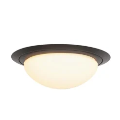 Straluma Strak klassieke LED plafonnière zwart inclusief LED> Plafondlampen|Plafonnières
