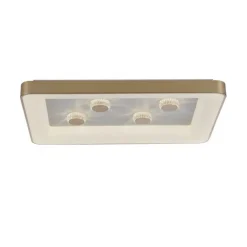 Straluma Strak klassieke LED plafondlamp goud met kristaleffect> Plafondlampen|Wandlampen