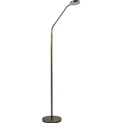 Straluma Strak klassieke leeslamp brons dimbaar> Vloerlampen|Leeslampen