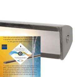 Straluma Strak klassieke schilderij wandlamp geborsteld staal><noscript><img width=