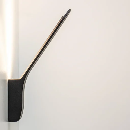 Straluma Strakke design LED buitenlamp zwart wand> Wandlampen|Buitenlampen
