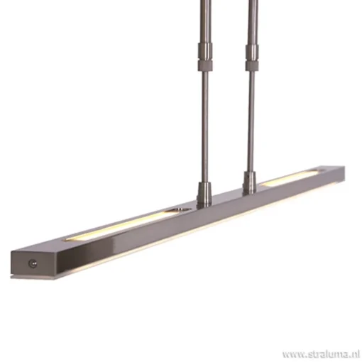 Straluma Strakke hanglamp LED staal incl. dimmer> Hanglampen|Eettafellampen