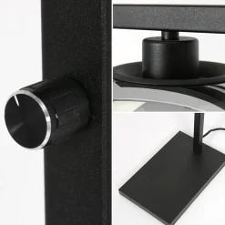 Straluma Strakke vloerlamp zwart met smoke glazen kap></noscript> Vloerlampen|Retro Verlichting
