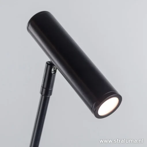 Straluma Strakke zwarte design vloerlamp LED> Vloerlampen|LED Leeslampen