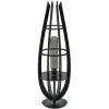 Straluma Tafellamp / vloerlamp mat zwart hout> Tafellampen|Vloerlampen