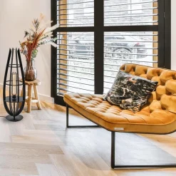 Straluma Tafellamp / vloerlamp mat zwart hout></noscript> Tafellampen|Vloerlampen