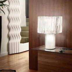 Straluma Tafellamp Accordéon 48x37cm prisma/wit></noscript> Tafellampen|Design Verlichting