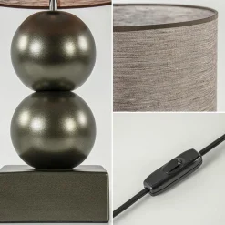 Straluma Tafellamp Bilba 58cm brons></noscript> Tafellampen|Schemerlampen