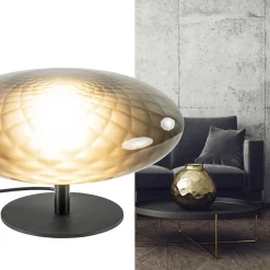 Straluma Tafellamp Bottega 40 zwart/smoke glas><noscript><img width=