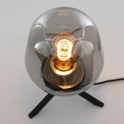 Straluma Tafellamp driepoot kegel smoke glas></noscript> Driepoot lampen|Woonkamerlampen