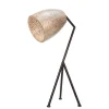 Straluma Tafellamp driepoot zwart/schelpen gold> Schelpenlampen|Woonkamerlampen